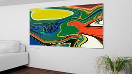 flow 3 Art print on 380g polycotton canvas