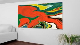 flow 4 Art print on 380g polycotton canvas