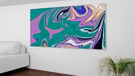 flow 5 Art print on 380g polycotton canvas