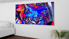 flow 7 Art print on 380g polycotton canvas