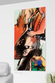 give away 1 Art print on 380g polycotton canvas