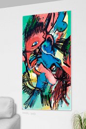 give away 3 Art print on 380g polycotton canvas