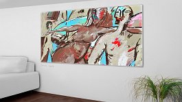 Part no. 4 Art print on 380g polycotton canvas