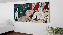 Part no. 5 5 Art print on 380g polycotton canvas