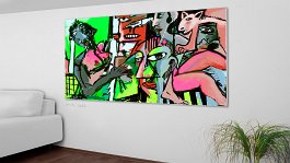 Part no. 7 Art print on 380g polycotton canvas