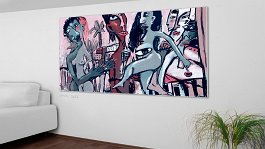 Part no. 8 Art print on 380g polycotton canvas