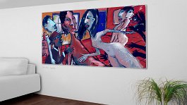 Part no. 9 Art print on 380g polycotton canvas