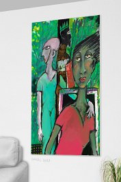 Part no.2 Art print on 380g polycotton canvas