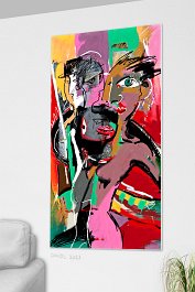 Part no. 2 Art print on 380g polycotton canvas