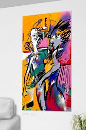 Part no. 3 Art print on 380g polycotton canvas