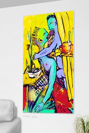 Part no. 5 Art print on 380g polycotton canvas