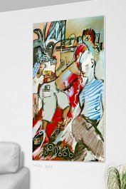 Part no. 1 Art print on 380g polycotton canvas
