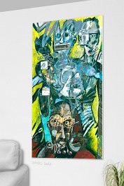 Part no. 6 Art print on 380g polycotton canvas