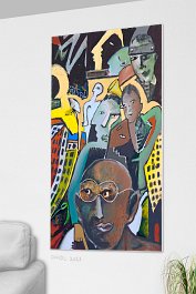 Part no. 7 Art print on 380g polycotton canvas