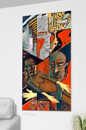 Part no. 8 Art print on 380g polycotton canvas