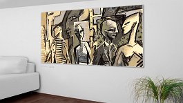 Part no. 1 Art print on 380g polycotton canvas