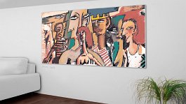 Part no. 2 Art print on 380g polycotton canvas