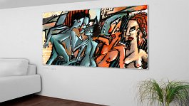 Part no. 5 Art print on 380g polycotton canvas