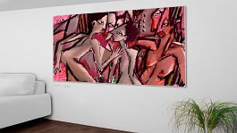 Part no. 6 Art print on 380g polycotton canvas