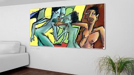 Part no. 7 Art print on 380g polycotton canvas
