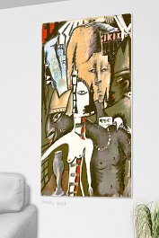 Part no. 3 Art print on 380g polycotton canvas