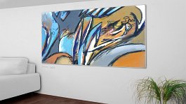Part no. 1 Art print on 380g polycotton canvas