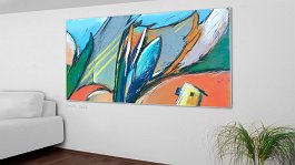 Part no. 2 Art print on 380g polycotton canvas