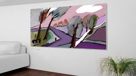 Part no.9 Art print on 380g polycotton canvas
