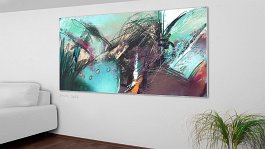 Part no.2 Art print on 380g polycotton canvas