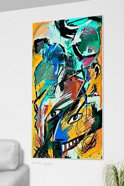 Part no. 2 Art print on 380g polycotton canvas