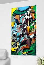 Part no. 4 Art print on 380g polycotton canvas