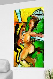 Part no. 1 Art print on 380g polycotton canvas