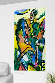 Part no. 5 Art print on 380g polycotton canvas
