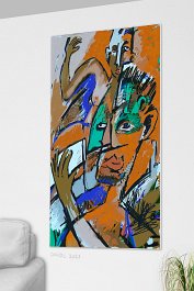 Part no. 6 Art print on 380g polycotton canvas