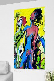 Part no. 9 Art print on 380g polycotton canvas