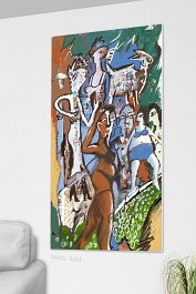 Part no. 2 Art print on 380g polycotton canvas