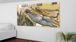 Part no. 5 Art print on 380g polycotton canvas