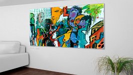 Part no. 1 Art print on 380g polycotton canvas