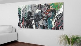 Part no. 2 Art print on 380g polycotton canvas