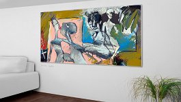 Part no. 1 Art print on 380g polycotton canvas