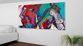 Part no. 2 Art print on 380g polycotton canvas