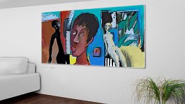 Part no. 4 Art print on 380g polycotton canvas
