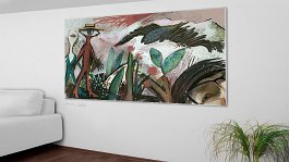 gesichtsanschnitt-print Art print on 380g polycotton canvas