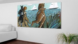 easy diff 13_26 2_print Art print on 380g polycotton canvas