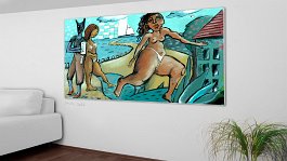 easy diff 13_26 3_print Art print on 380g polycotton canvas