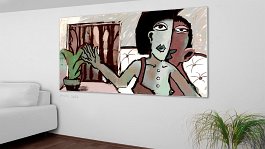 Part no. 2 Art print on 380g polycotton canvas