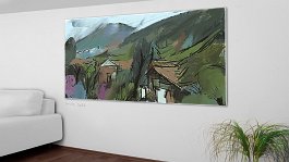 Part no. 1 Art print on 380g polycotton canvas