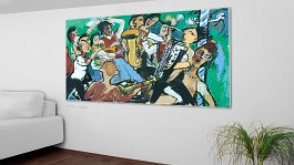 Part no. 10 Art print on 380g polycotton canvas