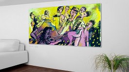 Part no. 13 Art print on 380g polycotton canvas