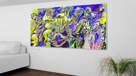 Part no. 14 Art print on 380g polycotton canvas